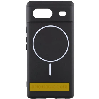 Чохол Silicone Cover Lakshmi Full Camera (AA) with Magnetic Fit для Google Pixel 7a Чорний / Black