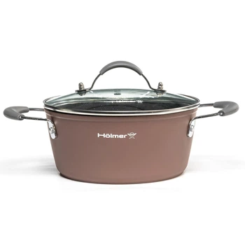 Кастрюля 2.5л кованая с крышкой Hölmer CR-1325-FABSL Royal