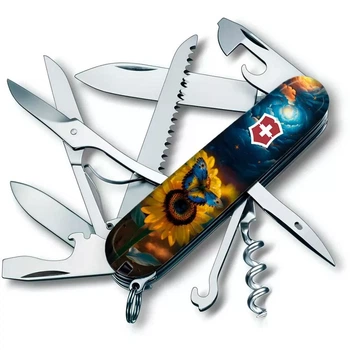 Складаний ніж Victorinox Huntsman багатофункціональний для туристів і дачників з 16 функціями