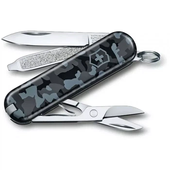 Швейцарський ніж Victorinox Classic SD 58 мм багатофункціональний для активного відпочинку із 7 функціями синій