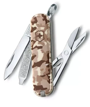 Швейцарський ніж Victorinox Classic SD Desert багатофункціональний для активного відпочинку та подорожей компактний