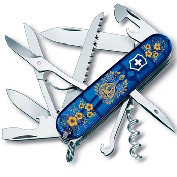 Складаний ніж Victorinox Huntsman для туризму та активного відпочинку багатофункціональний з 15 інструментами