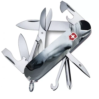 Складаний ніж Victorinox Super Tinker Animal 15 функцій для активного відпочинку з дизайном коня