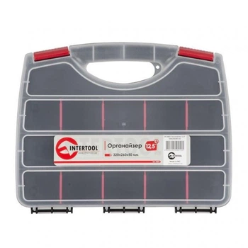 Органайзер для метизов и мелких деталей пластиковый INTERTOOL BX-4001 12,5" 32x26x5 см