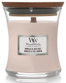 Ароматическая свеча в стекле Woodwick Mini Vanilla & Sea Salt 85 г (98191E)