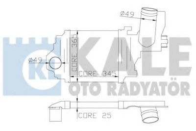 KALE RENAULT Інтеркулер Clio II, Symbol 1.5/1.9dCi 00- KALE (348100)