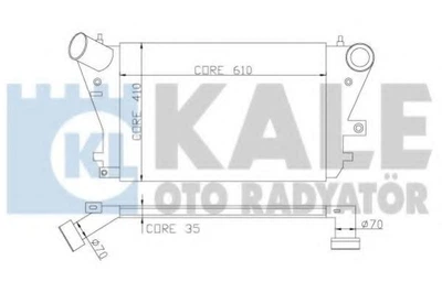 KALE VW інтеркулер Audi A3,Caddy III,Golf V,VI,Passat,Tiguan,Touran,Skoda Octavia II,SuperB II KALE (342100)
