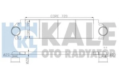 Інтеркулер VW Transporter T5, Multivan (03-) 1.9, 2.0, 2.5 Tdi (343100) KALE OTO RADYATOR KALE (343100)