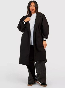 Пальто женское Boohoo GZZ73025_02 44 Черное (KAY2000001573402)