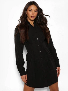 Платье женское Boohoo TZZ92024_черн_04 38 Черное (KAY2000001573778)