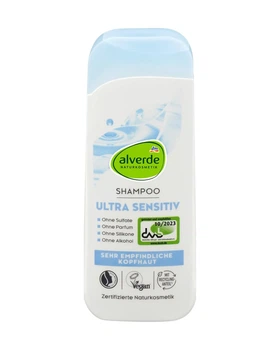 Шампунь для дуже чутливої шкіри голови Alverde Shampo Ultra Sensitiv (без парфуму), 200 ml