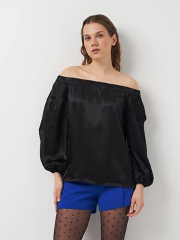Блузка жіноча H&M 0593049_08 34 Чорна (KAY2000001347638)