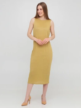 Платье женское H&M 0890601_08 XS Оливковое (KAY2000001255698)