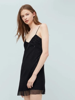 Платье женское Mango 63027657_чер_13 XS Черное (KAY2000000846156)