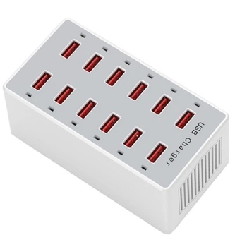 Зарядное устройство USB HW-A6 12 в 1 60W EU, White