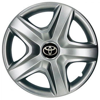 Автомобільні модельні ковпаки R16 Toyota 418 4шт, SJS, сріблясті