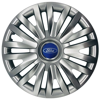 Автомобільні модельні ковпаки R15 Ford 313 4шт, SJS, сріблясті
