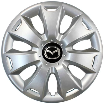 Автомобільні модельні ковпаки R15 Mazda 335 4шт, SJS, сріблясті
