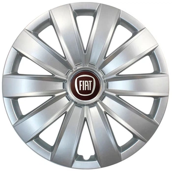 Автомобильные колпаки на колеса FIAT RED R16 №421 SJS серебристые комплект 4шт TR0059112