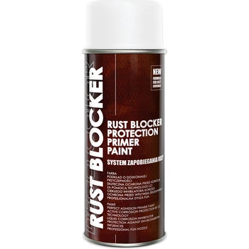 Антиржавчина фарба аерозольна (4в1) "RUST BLOCKER" DecoColor білий (RAL9010) 400мл