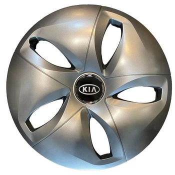 Автомобильные колпаки на колеса KIA R15 №344 SJS серебристые комплект 4шт TR0056716