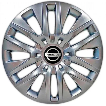 Автомобільні модельні ковпаки R16 Nissan 429 4шт, SJS, сріблясті