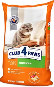 Сухий корм для котів Club 4 Paws з куркою 14 кг (4820083909146)