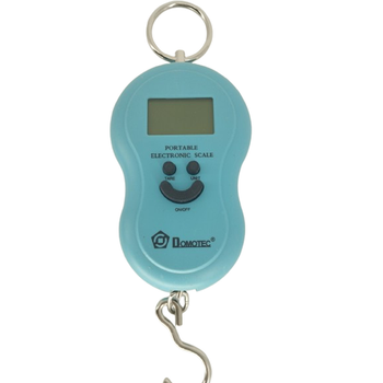 Весы электронные безмен/кантер MS-601 Smile, до 40 кг, точность 10 г, Light Blue