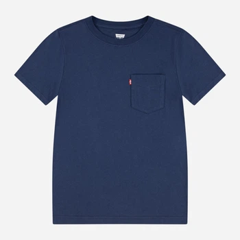 Детская футболка для мальчика Levi`s 8EM359-C8D 128 см Нави (3666643154554)
