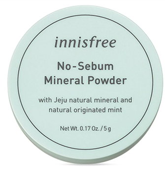 Пудра матуюча INNISFREE з легким м'ятним ароматом No Sebum Mineral Powder Прозора 5 г