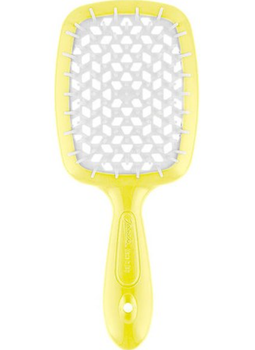 Щітка для волосся Janeke Superbrush Small17,5 см x 7 см Жовта з білим