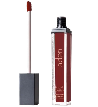 Рідка матова помада Aden Liquid Lipstick №23 Currant Чорна смородина 7 мл