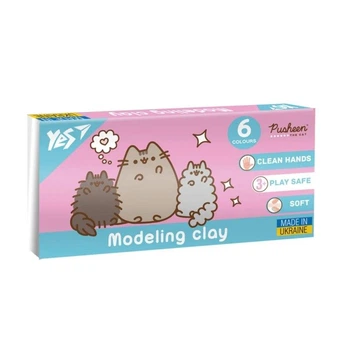 Пластилін 6 кол. 120 г. "Pusheen", 540651