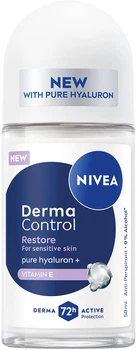 Антиперспирант NIVEA Дерма контроль. Восстановление для чувствительной кожи Роликовый 50 мл (5900017100265)