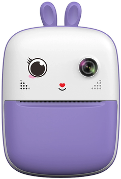 Aparat cyfrowy dla dzieci Hurtel Mini Thermal Printer for Kids with Camera and Camcorder Purple (5907769364426)