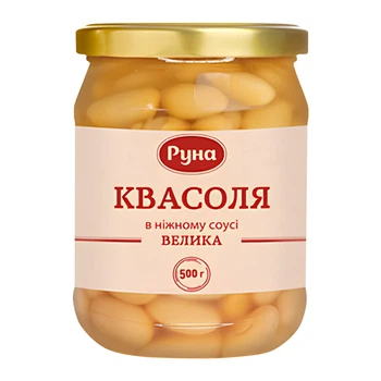 Квасоля велика Руна в ніжному соусі 500 г