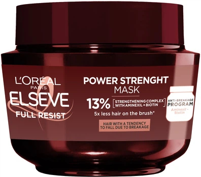 Маска L'oreal Paris Elseve Full Resist Arginine + Aminexil для ослабленого волосся, схильного до випадання 300 мл (3600523883486)