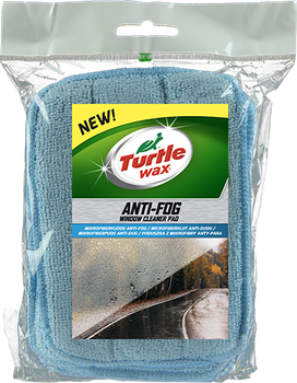 Серветки з мікрофібри для вікон і дзеркал Turtle Wax Anti-fog - Window Cleaner Pads TW-3255 6 шт (7314890032557)