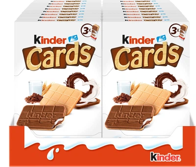 Упаковка печенья Kinder Cards T 76.8 г х 18 шт (8000500347515)
