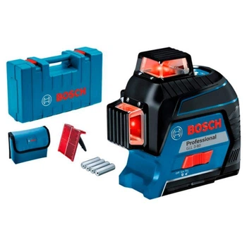 Лінійний лазерний нівелір Bosch Professional GLL 3-80 + кейс + чохол (пошкоджене пакування)(0601063S00920