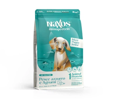 Сухий корм Naxos Puppy Junior-Maxi Риба та цитрусові для цуценят середніх і великих порід 12 кг