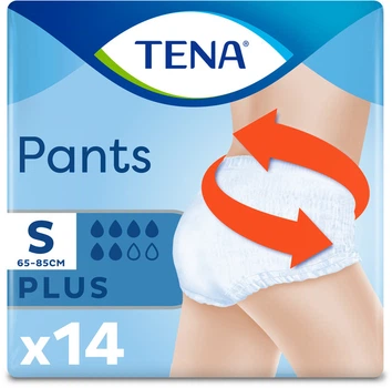 Підгузники труси для дорослих Tena Pants Plus Small 14 шт 65-85 см 6 крап.