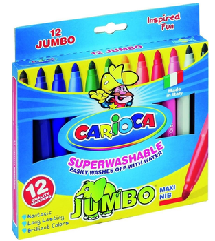 Фломастери Carioca Jumbo 12 шт (8003511405694)