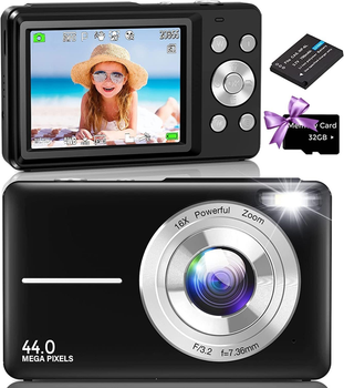 Фотоапарат Better Life DC403 44Мп / Full HD 30fps / 16X зум / Чёрный