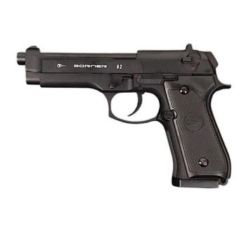Пневматический пистолет Borner 92M BBs/pellets blowback (Beretta 92)