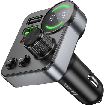 FM-трансмиттер Hoco E86 Alegria Black (646956) [138732]
