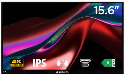 Монітор портативний сенсорний 15.6" Verbatim PMT-15 4K IPS 60 Гц (101957219) - Уцінка