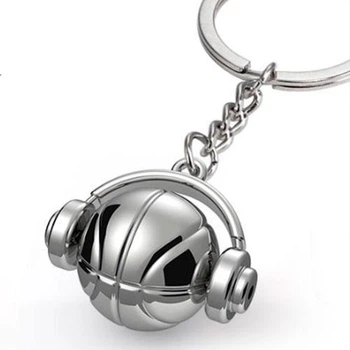Брелок сріблястий Ball and Headphones подарункова упаковка