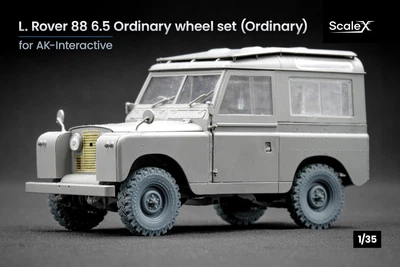 Набір коліс для Land Rover 88 6.5 від AK-Interactive ScaleX WM 35020