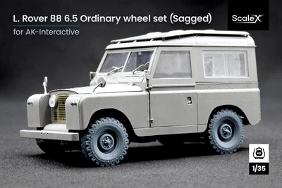 Набір коліс (з деформацією) для Land Rover 88 6.5 від AK-Interactive ScaleX WM 35020S